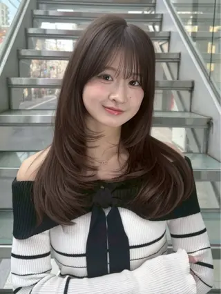 ロング 長島美織 /透明感カラーのヘアスタイル