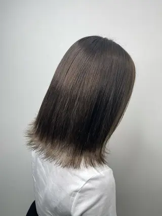 ミディアム カラー &chaLme   心斎橋所属・emi/髪質改善/ 韓国風/艶カラーのヘアスタイル