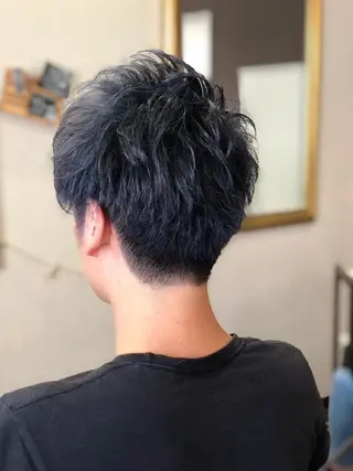 ショート カラー メンズ 当日予約🆗ショート /ハイライト/松本のヘアスタイル