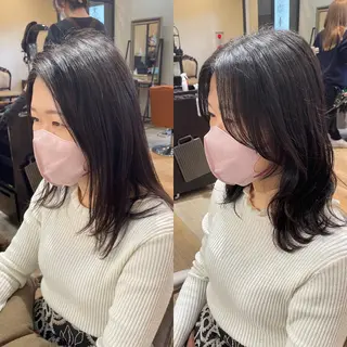 セミロング 亀川蓮 Agu hairのヘアスタイル