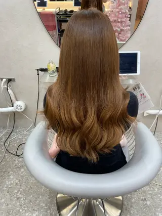 ロング カラー 新宿/韓国ヘア 中明度カラー/かやのヘアスタイル