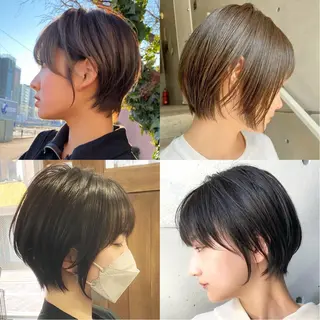 ショート カラー ✂︎cadre✂︎ 🪶かまだれいし🪶のヘアスタイル