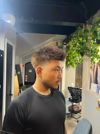 ショート カラー メンズ est hair mar所属・艶カラー/ツイスパ/ 無造作パーマ　久保のヘアスタイル