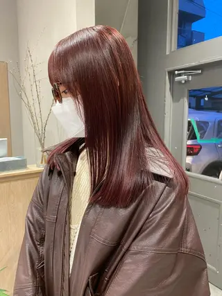 ロング カラー cie所属・ボブ/ミニボブ 透明感カラーkadoのヘアスタイル