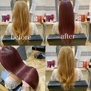 ロング カラー 艶カラー/韓国顔周り 🎀mamiのヘアスタイル