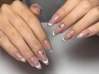 ネイル By moonネイル 🌷ワンホン/韓国風のネイルデザイン