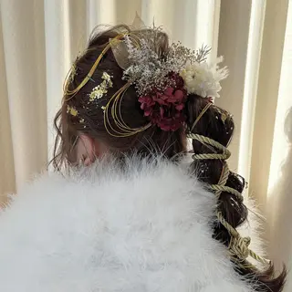 ロング ヘアアレンジ サソウ ユリエ🥥のヘアスタイル