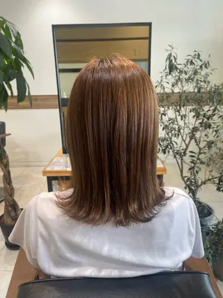 ミディアム 縮毛矯正・髪質改善・ ストレート🌻ゆいのヘアスタイル