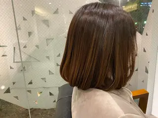 ミディアム カラー Rely 美空のヘアスタイル