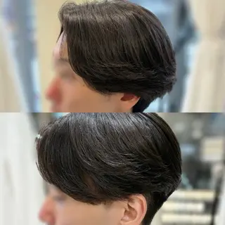 メンズ センターパート 川島爽楽のヘアスタイル