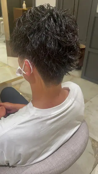 ショート パーマ メンズ CIEL天六店 三上春のヘアスタイル