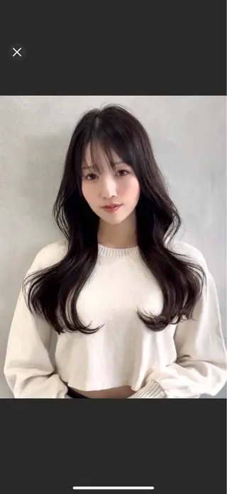 ロング パーマ 【earth】オガタ 🫧髪質改善縮毛🫧のヘアスタイル