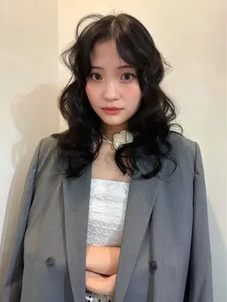 セミロング カラー kanami/ 中崎町美容室のヘアスタイル