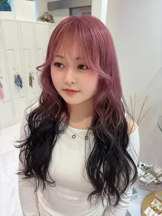 ロング カラー 名駅/ハイトーン /Y2k/YUNAのヘアスタイル