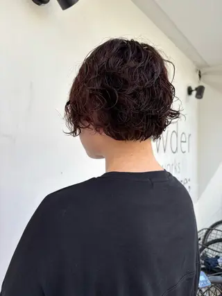 ショート パーマ hair make powder 薮本のヘアスタイル