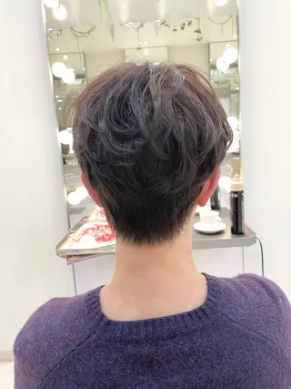 ショート パーマ salowin suite 柏所属・髪質改善特化 専門美容師オクダ♂のヘアスタイル