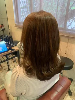 セミロング カラー TECHRISE金山所属・ERIKO Tのヘアスタイル