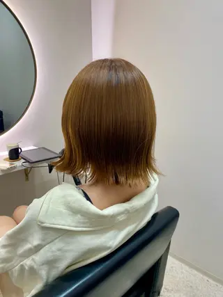 ショート 韓国🇰🇷艶髪 ケアカラーSHURIのヘアスタイル