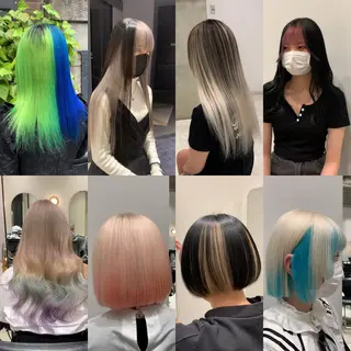 ミディアム カラー サロウィン(SALOWIN)原宿iori店所属・れい🫧 ハイトーン特化のヘアスタイル