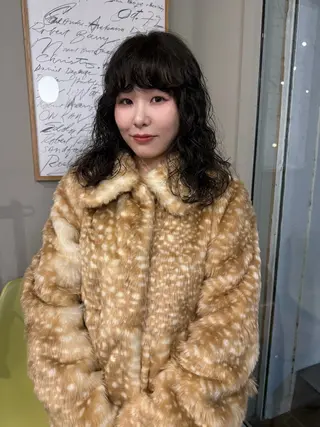 セミロング パーマ muku所属・ボブ/パーマ /muku サリのヘアスタイル