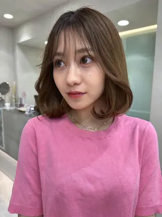 ショート かえ🩶韓国ボブ🎀 透明感カラー🥣のヘアスタイル