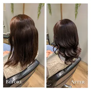 カラー Cafu hair Tachi所属・有馬 葵のヘアスタイル