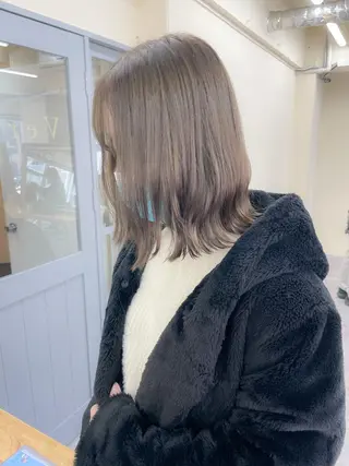 ミディアム カラー メンズパーマ メンズ特化ryoのヘアスタイル