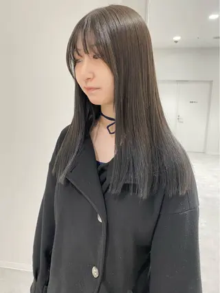 ロング カラー ベージュ/アレンジ /横浜/杉本千夏のヘアスタイル