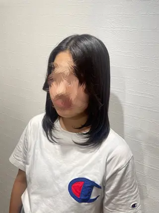 ミディアム 石川 聖奈のヘアスタイル