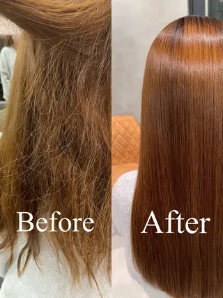 ロング charm《銀座》 ヘアセット/縮毛矯正のヘアスタイル