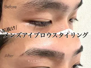 メンズ アイブロウ Blanc 橿原 ムラオカの眉毛・アイブロウイメージ