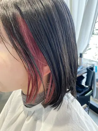 ミディアム カラー 立和名 泉のヘアスタイル