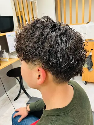 パーマ メンズ メンズ特化/パーマ/ フェードWATARUのヘアスタイル