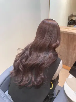 ロング カラー ピンクカラー🎀 米津 美佑のヘアスタイル