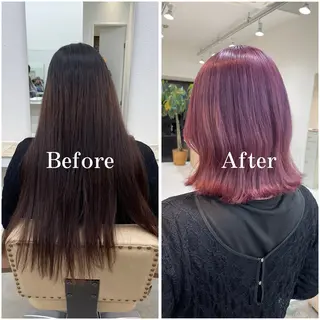 ショート カラー ムラ修正/ ハイトーン💖Riaのヘアスタイル