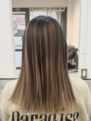 ロング カラー ブリーチ/髪質改善/ メンズ/ KOKIのヘアスタイル