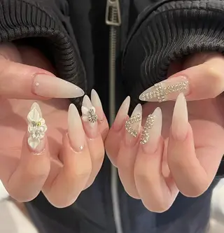 ネイル 💖チップスカルプ 💖長さだし専門店のネイルデザイン