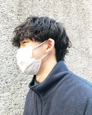 パーマ ヘアアレンジ メンズ ainico+所属・メンズ特化✂️栗原 侑也のヘアスタイル