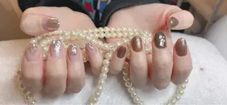 ミディアム ネイル 長さ出し専門 nynaのネイルデザイン