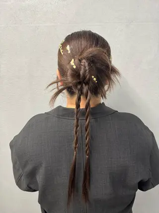 セミロング ヘアアレンジ #tag 佐藤璃美のヘアスタイル