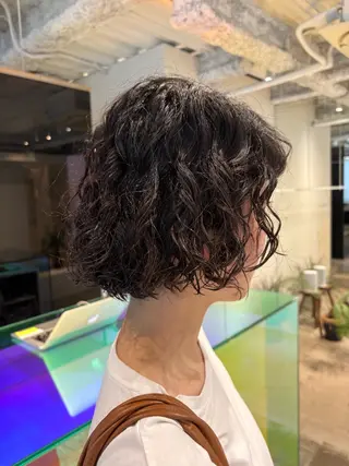 ミディアム パーマ ANY/須田 麻人/ハードパーマのヘアスタイル