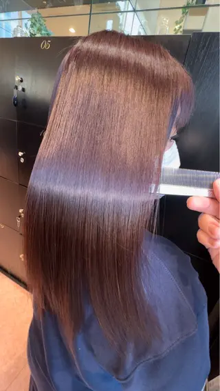 セミロング 圧倒的美髪ストレート /森　貴大のヘアスタイル