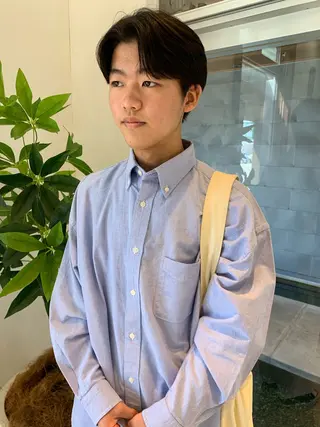 メンズ 名竹聖治/透明感 カラー/縮毛矯正のヘアスタイル