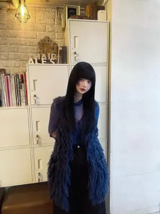 ロング カラー ウルフレイヤー エクステ/kokiのヘアスタイル