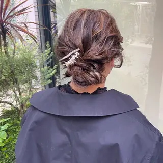 セミロング ヘアアレンジ Un hair salon所属・🪿ｍａｉｋｏ🌿 プライベートサロンのヘアスタイル