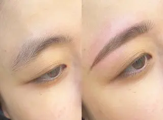 アイブロウ 岡本葵子カットモデル ┊束感マツエクのマツエク・マツパデザイン