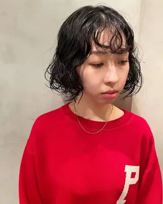 ショート カラー パーマ 優作 〜圧倒的信頼〜のヘアスタイル