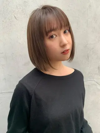 ミディアム 髪質改善カラー☆ ヘアアレンジmiyuのヘアスタイル