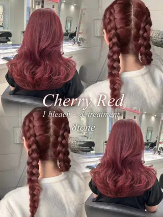 ロング カラー ヘアアレンジ ♥️うる艶暖色 銀座♥️mioのヘアスタイル