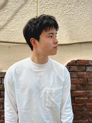 ショート メンズハイトーン/栄 /イトウタケルのヘアスタイル